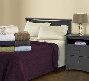 Basket Weave All Season Woven Cotton Blanket