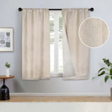 2 Panel Blackout Curtains Senna Solid Textured Grommet Window Panels