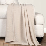 Aswan Cotton Medium Weight Textured Modern Chevron Woven Coverlet - Coverlet by Superior