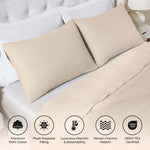 Aswan Cotton Medium Weight Textured Modern Chevron Woven Coverlet - Coverlet by Superior