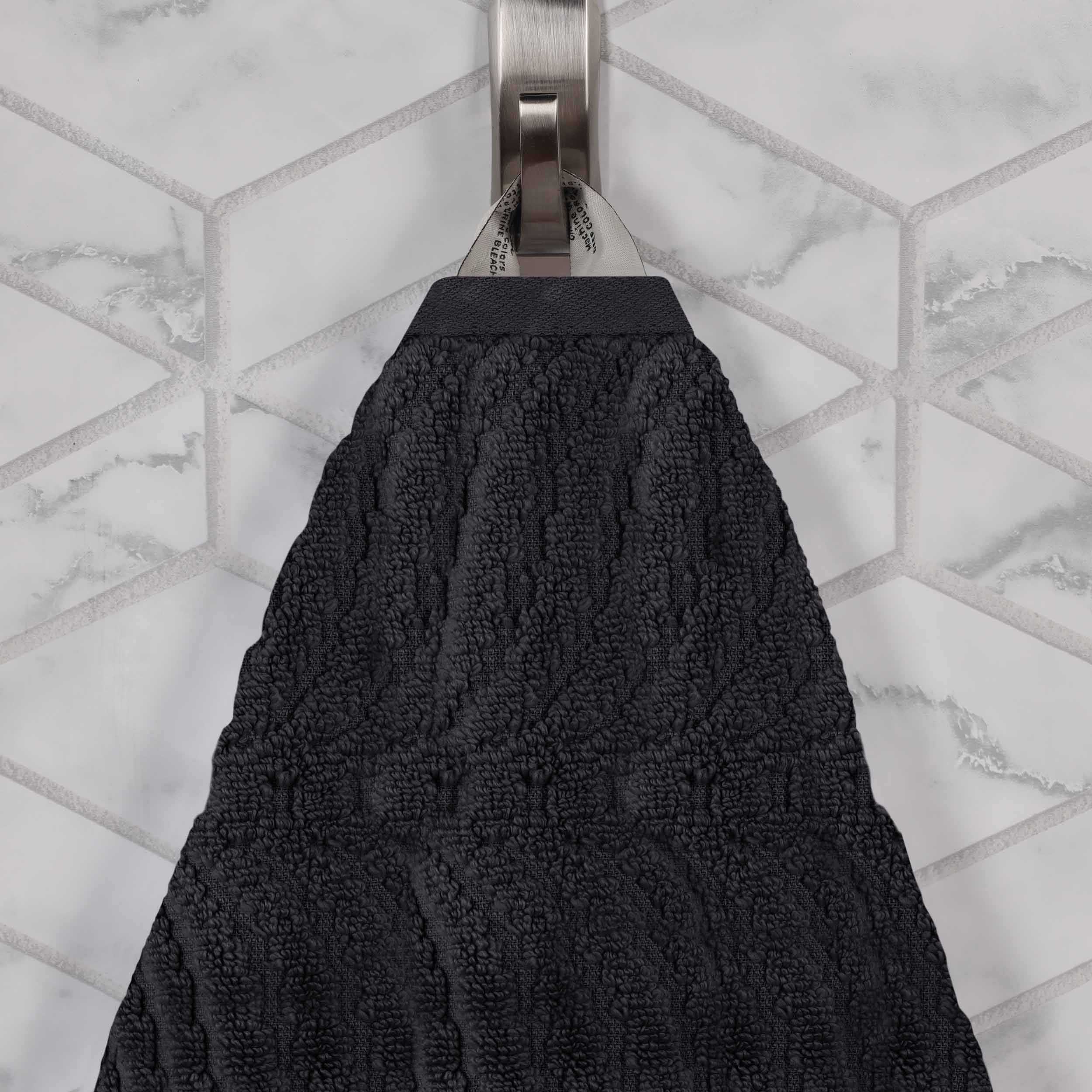 Chevron Zero Twist Solid and Jacquard Soft Cotton Bath Towel Set of 4 - Bath Towel by Superior