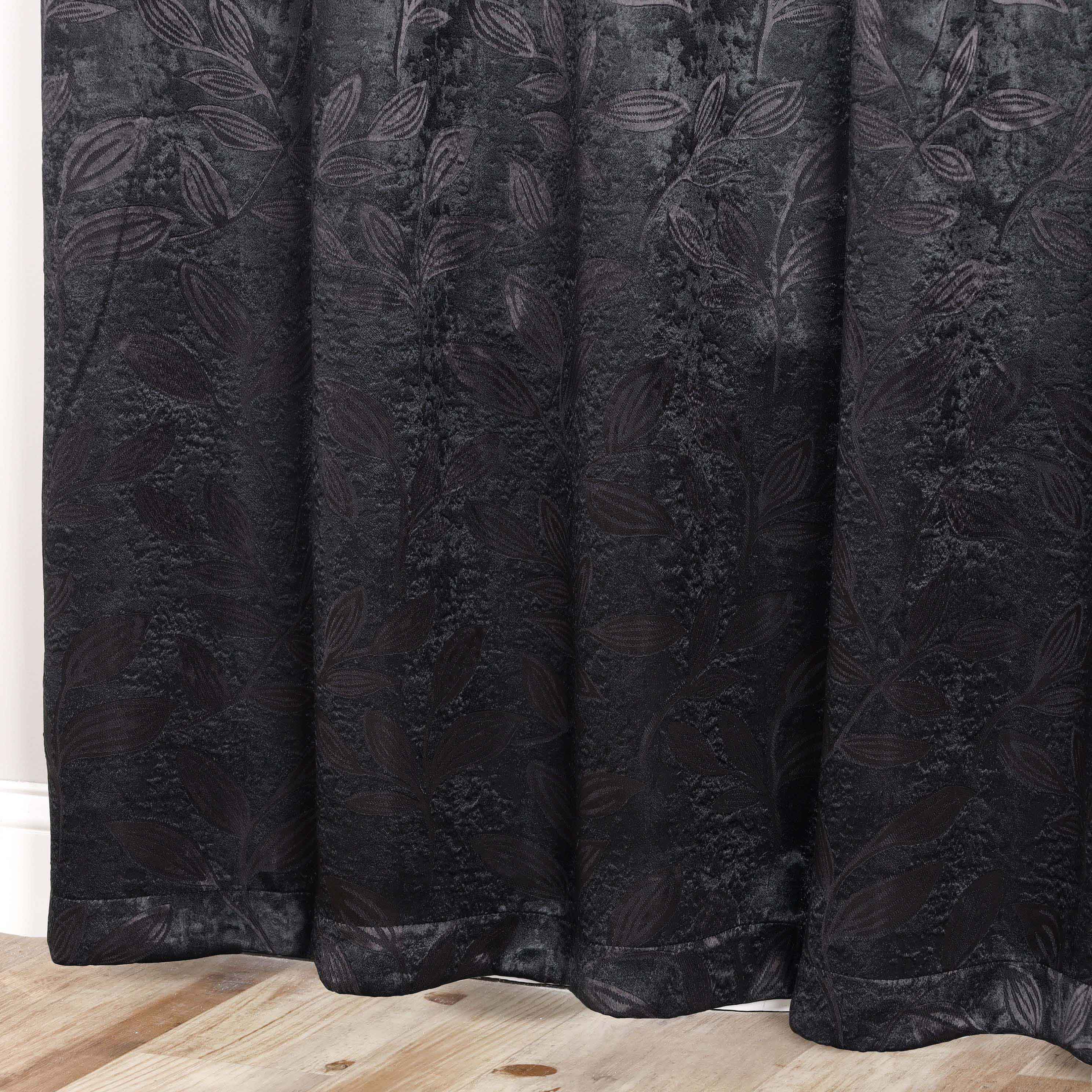 Leaves Room Darkening Grommet Blackout Curtain Panels, Set of 2 - Blackout Curtains by Superior