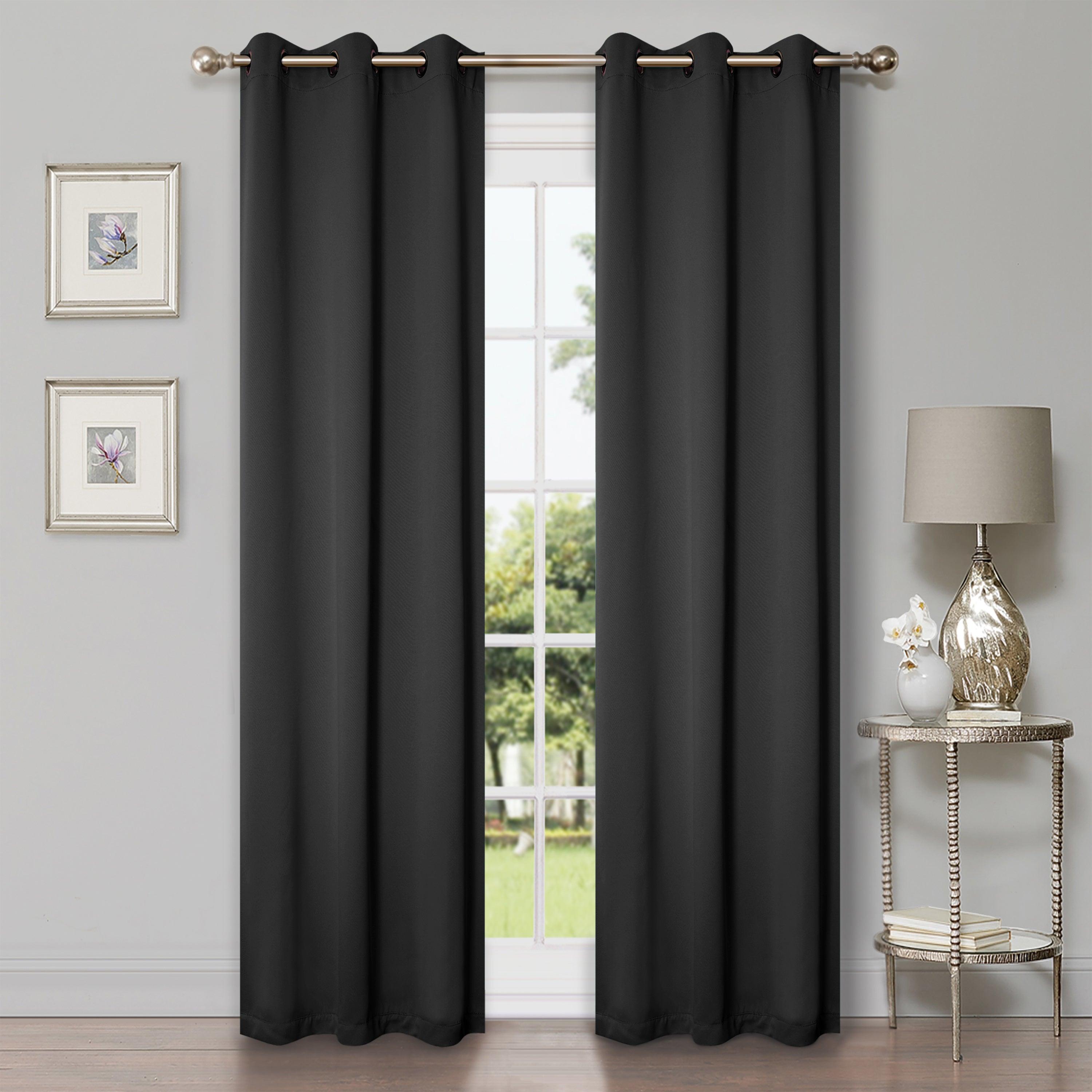 Solid Machine Washable Room Darkening Blackout Curtains, Set of 2 - Blackout Curtains by Superior