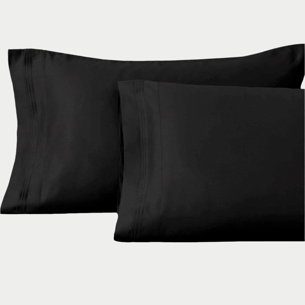 Egyptian Cotton Sateen Pillowcase Set 1500 Thread Count - Egyptian Cotton Pillowcases by Superior Brand
