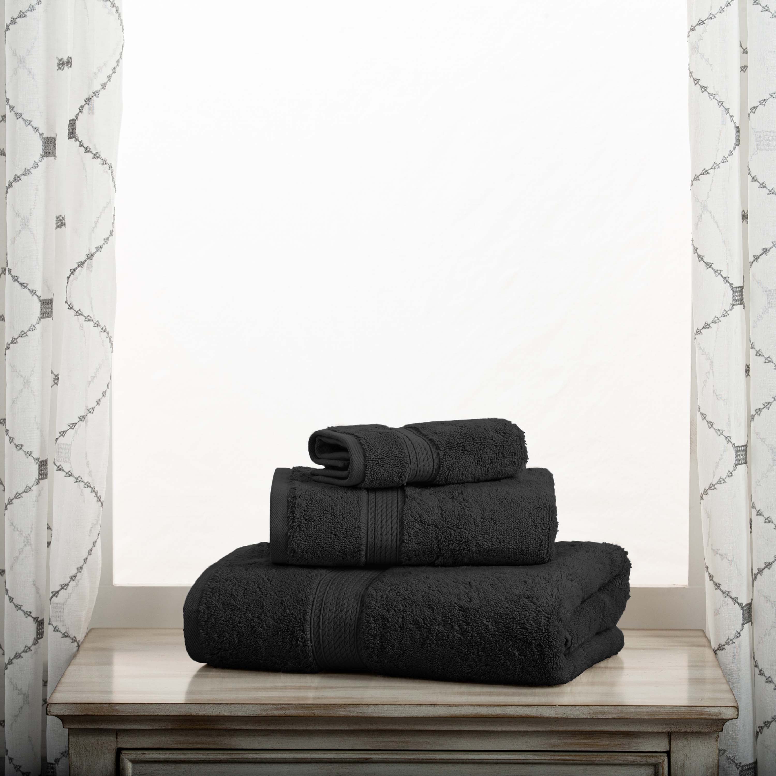 Egyptian Cotton Madison Plush Towel Set 3 Piece - Egyptian Cotton Towel Set by Superior Brand