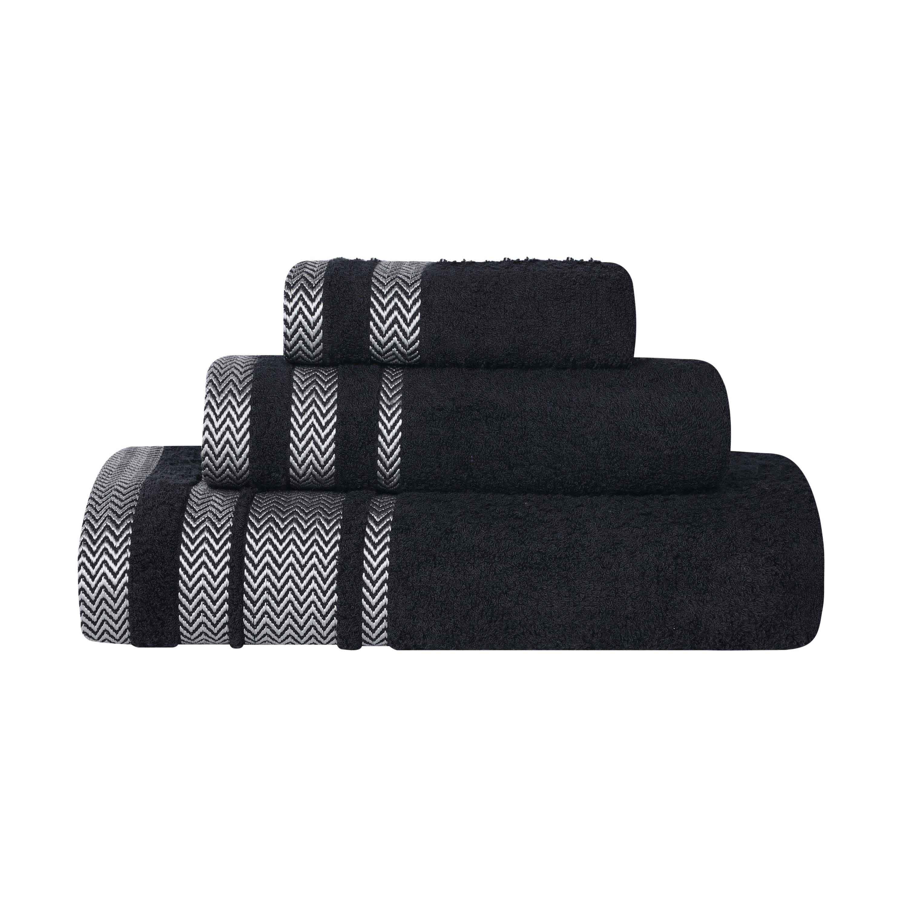 Hays Cotton Medium Weight 3 Piece Assorted Bathroom Towel Set - Towel Set by Superior Brand