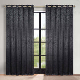 Leaves Room Darkening Grommet Blackout Curtain Panels, Set of 2 - Blackout Curtains by Superior