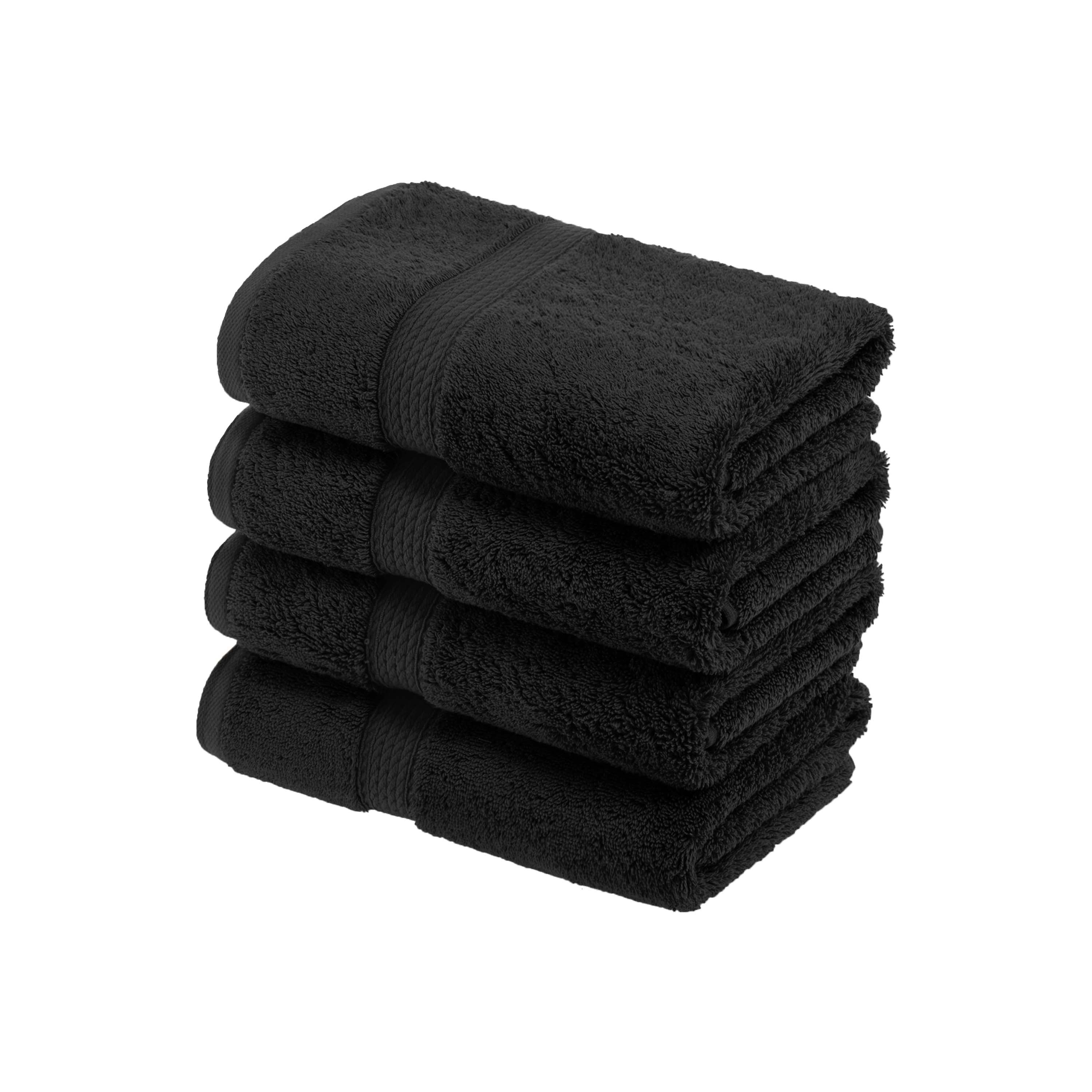 Madison Egyptian Cotton Pile Plush Heavyweight Hand Towel Set of 4 - Egyptian Cotton Hand Towel by Superior