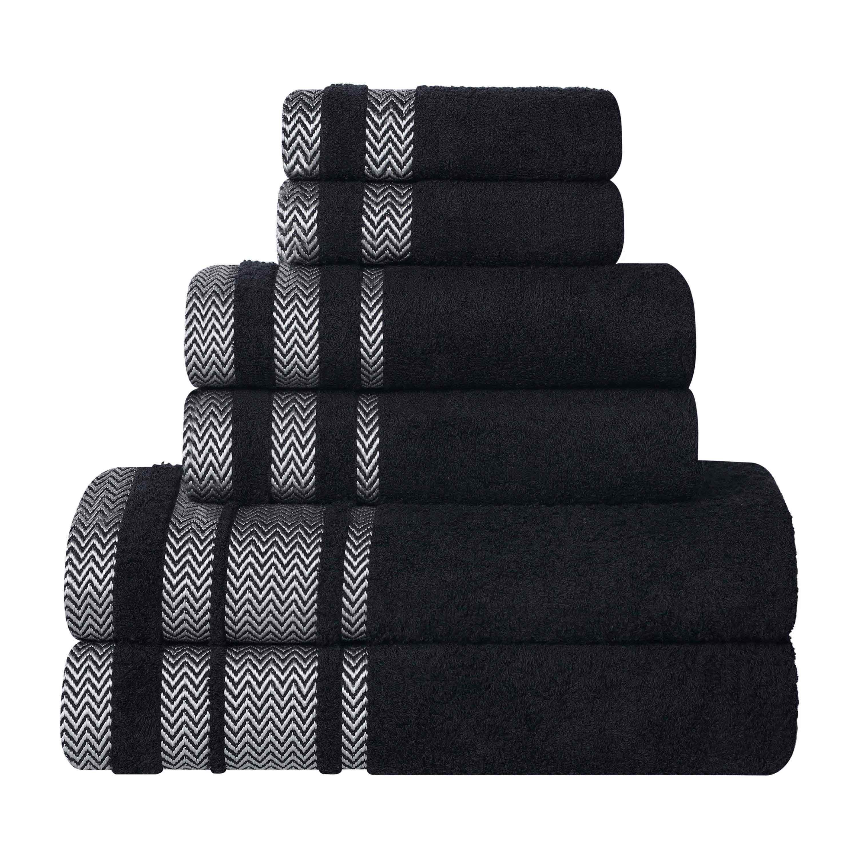 Hays Cotton Medium Weight 6 Piece Assorted Bathroom Towel Set - Towel Set by Superior Brand