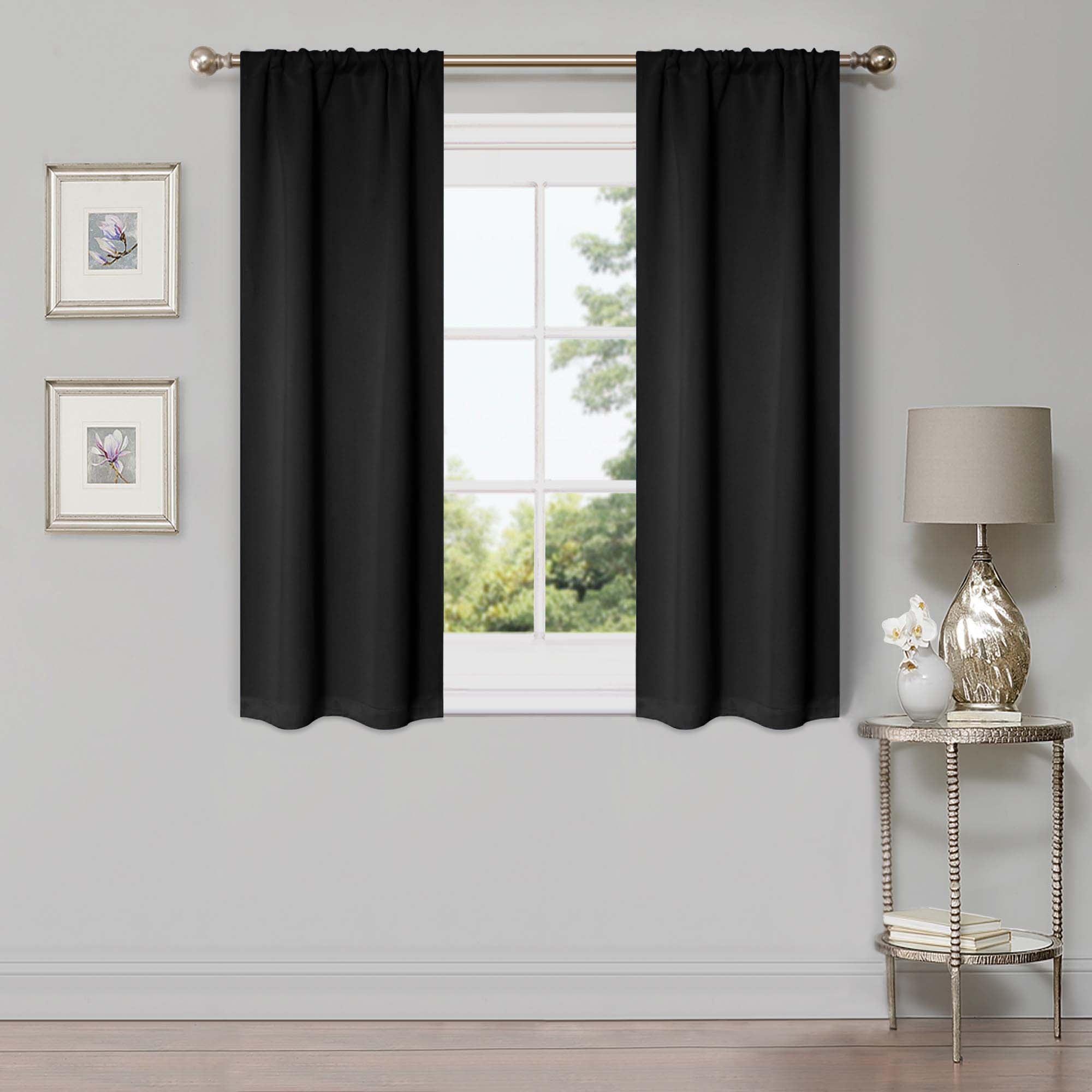 Solid Machine Washable Room Darkening Blackout Curtains, Set of 2 - Blackout Curtains by Superior