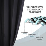 Solid Machine Washable Room Darkening Blackout Curtains, Set of 2 - Blackout Curtains by Superior