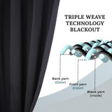 Solid Machine Washable Room Darkening Blackout Curtains, Set of 2 - Blackout Curtains by Superior