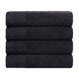 Wisteria Cotton Medium Weight Floral Jacquard Bath Towels, Set of 4 - Bath Towel by Superior