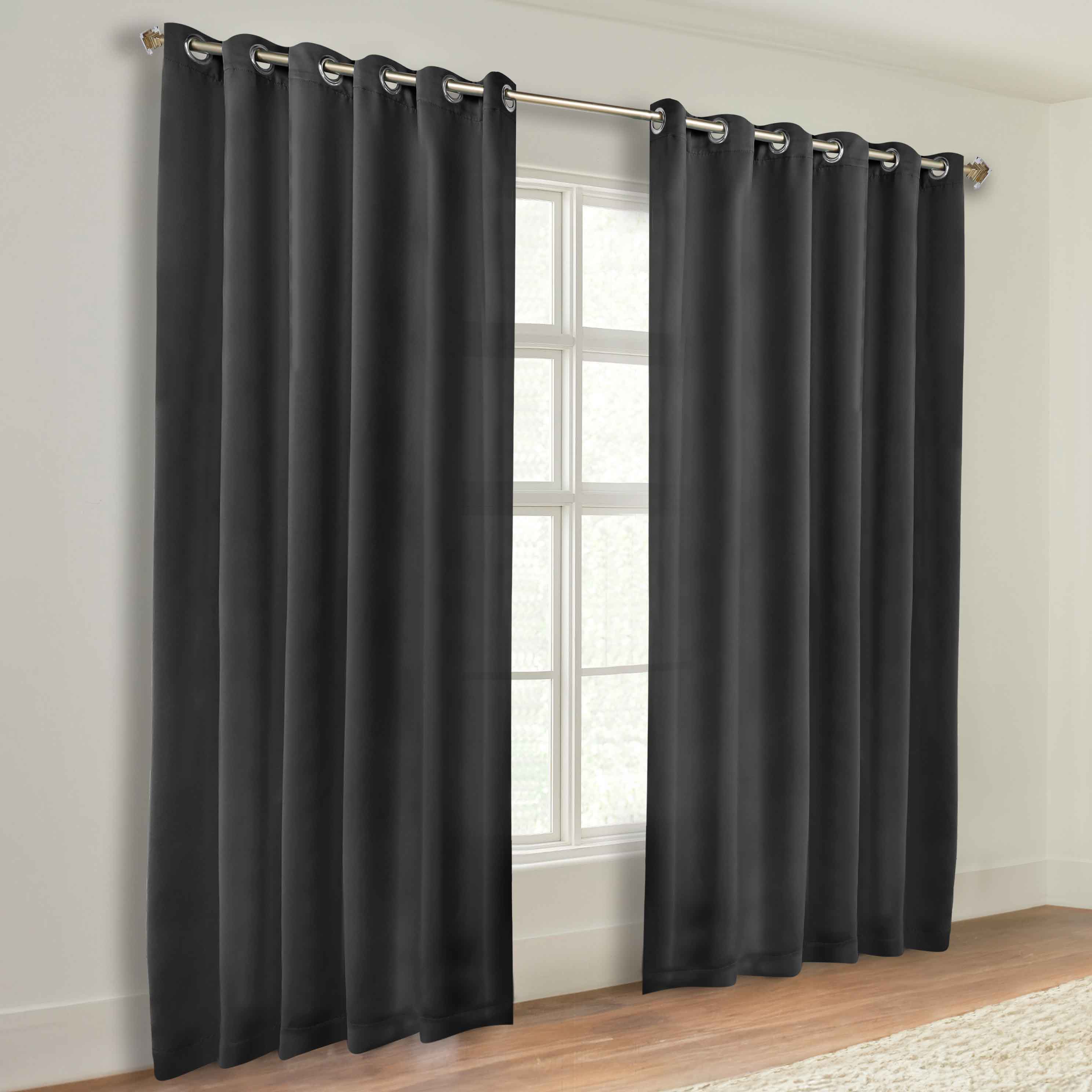 Classic Modern Solid Room Darkening Blackout Curtain Panels, Set of 2 - Blackout Curtains by Superior