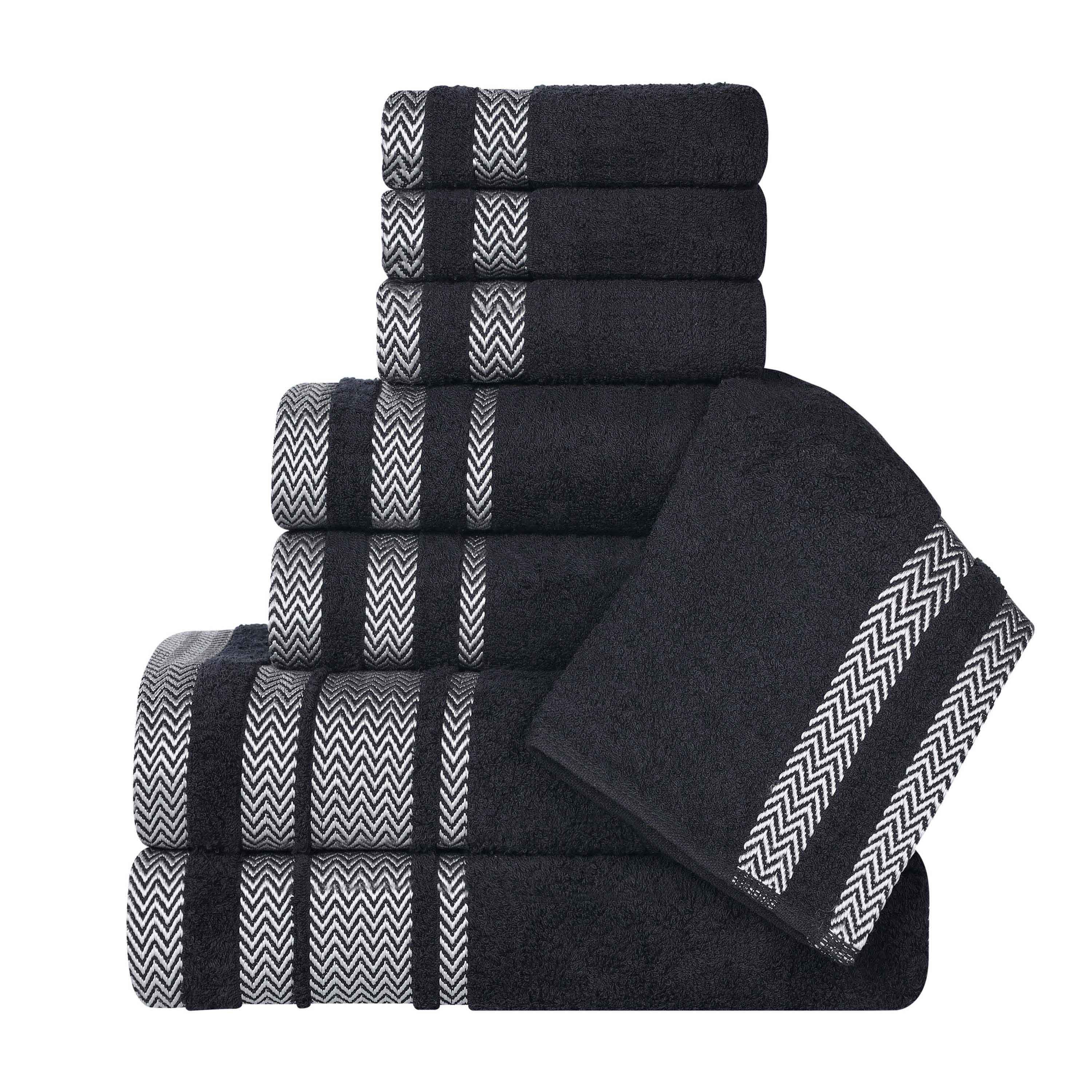 Hays Cotton Medium Weight 8 Piece Assorted Bathroom Towel Set - Towel Set by Superior Brand