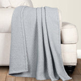 Aswan Cotton Medium Weight Textured Modern Chevron Woven Coverlet - Coverlet by Superior