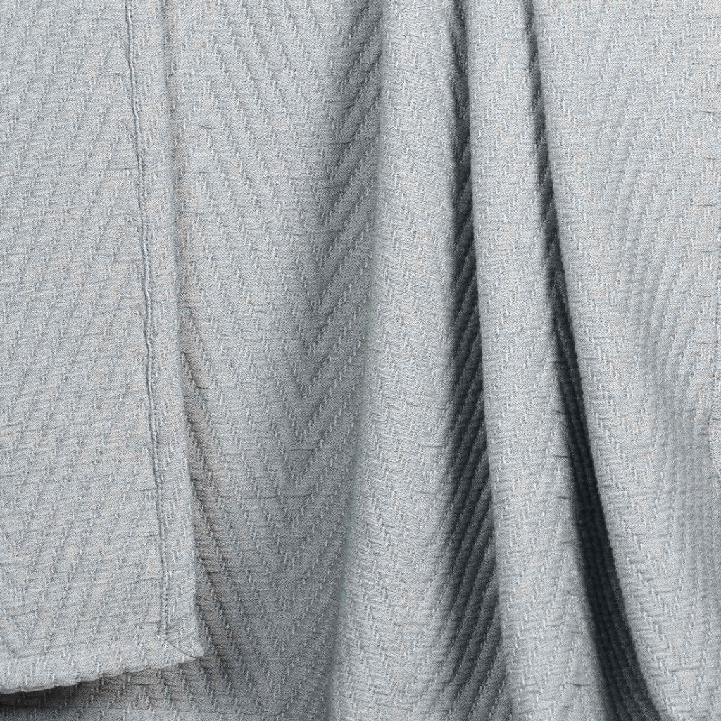 Aswan Cotton Medium Weight Textured Modern Chevron Woven Coverlet - Coverlet by Superior