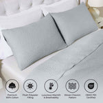 Aswan Cotton Medium Weight Textured Modern Chevron Woven Coverlet - Coverlet by Superior