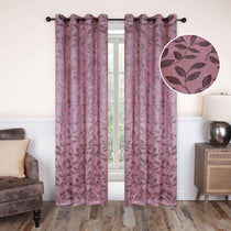 Leaves Machine Washable Room Darkening Blackout Curtains, Set of 2 - Blackout Curtains by Superior Brand