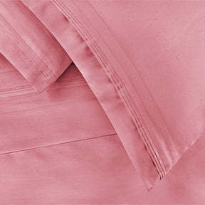 Egyptian Cotton 650 Thread Count Eco-Friendly Solid Sheet Set - Blush