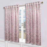 Leaves Room Darkening Back Tabs Blackout Curtain Panels, Set of 2 - Blackout Curtains by Superior
