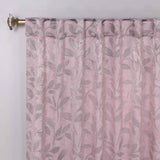 Leaves Room Darkening Back Tabs Blackout Curtain Panels, Set of 2 - Blackout Curtains by Superior