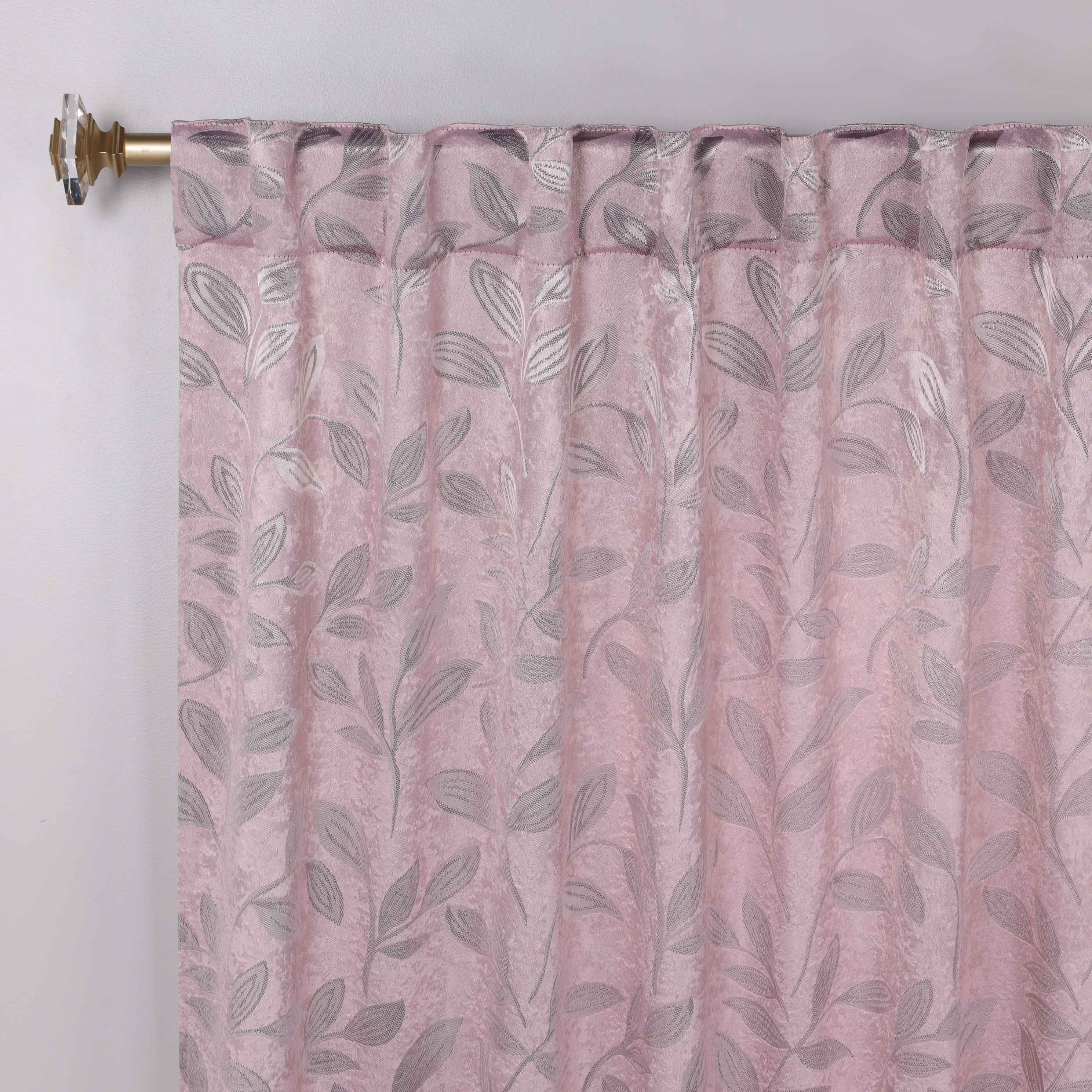 Leaves Room Darkening Back Tabs Blackout Curtain Panels, Set of 2 - Blackout Curtains by Superior