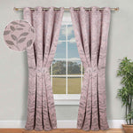 Leaves Room Darkening Washable Blackout Curtain Panels, Set of 2 - Blackout Curtains by Superior