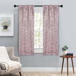 Leaves Room Darkening Washable Blackout Curtain Panels, Set of 2 - Blackout Curtains by Superior