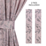Leaves Room Darkening Washable Blackout Curtain Panels, Set of 2 - Blackout Curtains by Superior