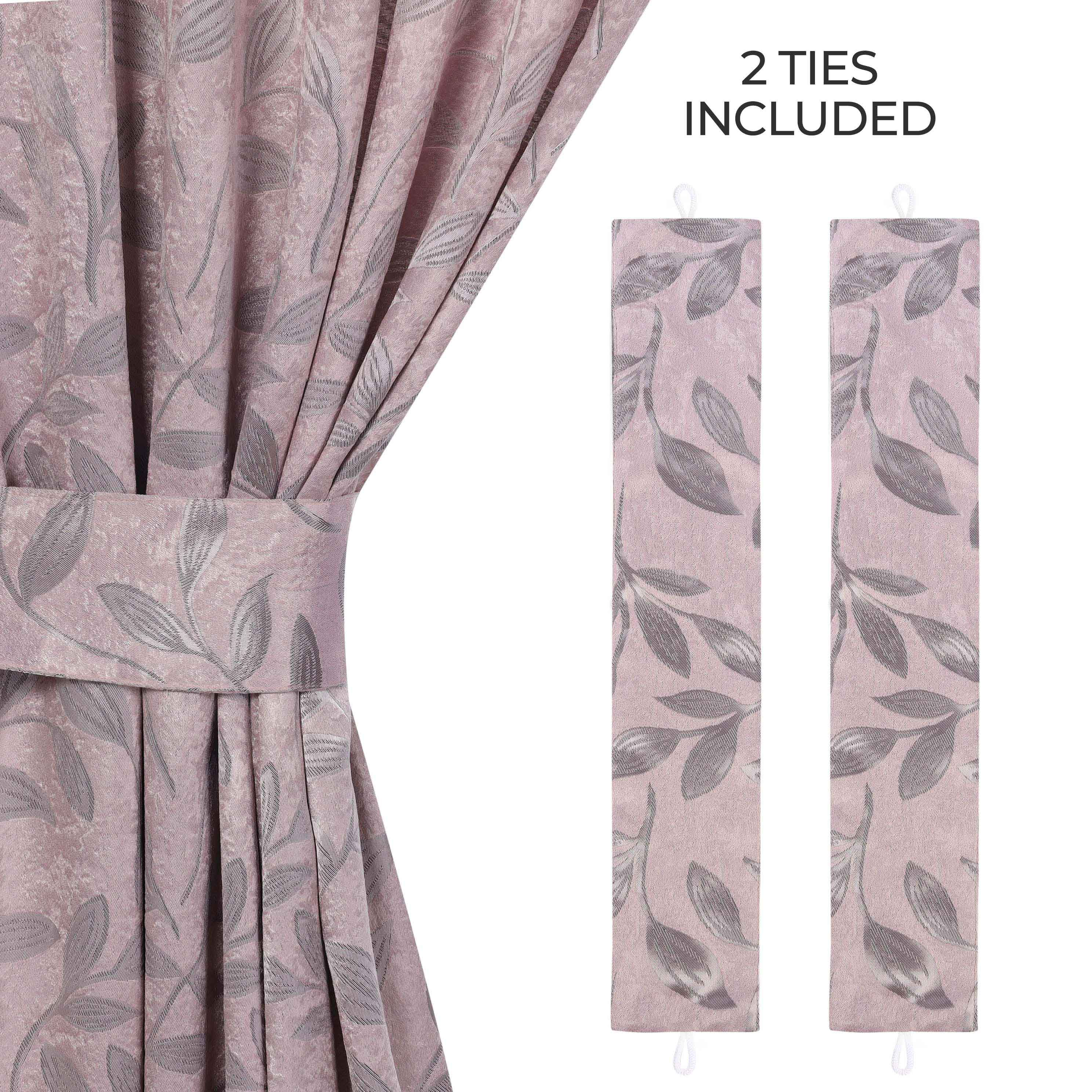 Leaves Room Darkening Washable Blackout Curtain Panels, Set of 2 - Blackout Curtains by Superior