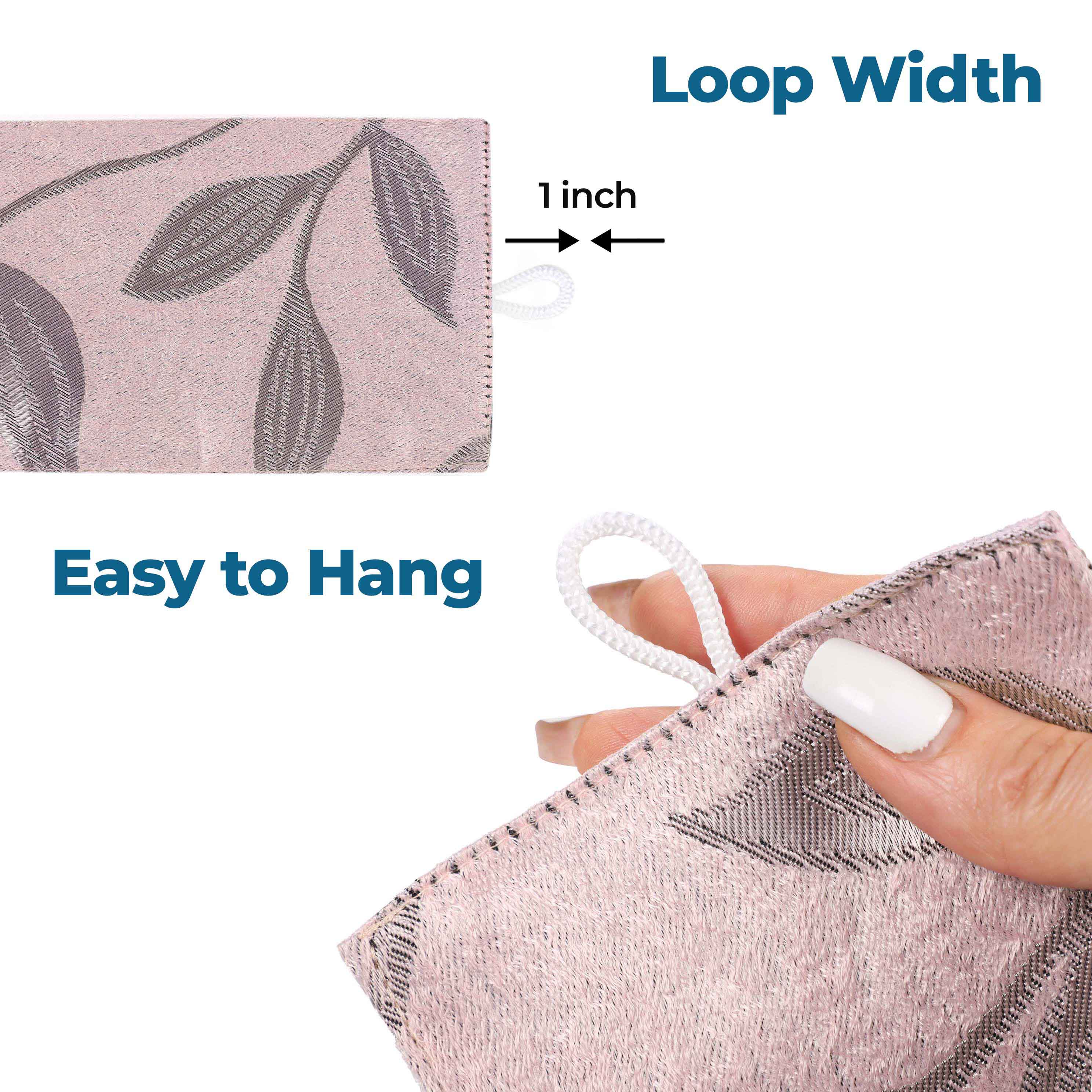 Leaves Room Darkening Washable Blackout Curtain Panels, Set of 2 - Blackout Curtains by Superior