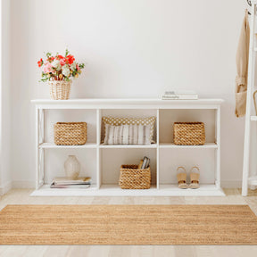 Handwoven Braided Jute Modern Farmhouse Reversible Indoor Area Rug
