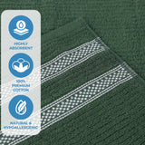 Brea Textured Ribbed Cotton Bath Towels, Set of 2 – Medium Weight Bathroom Towels