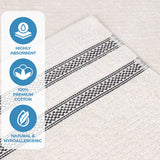 Brea Textured Ribbed Cotton Bath Towels, Set of 2 – Medium Weight Bathroom Towels