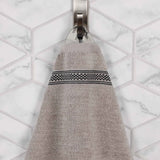 Brea Textured Ribbed Cotton Bath Towels, Set of 2 – Medium Weight Bathroom Towels