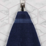 Brea Textured Ribbed Cotton Bath Towels, Set of 2 – Medium Weight Bathroom Towels