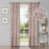 Leaves Room Darkening Blackout Curtain Panel Sets 4 Pieces - Blackout Curtains by Superior