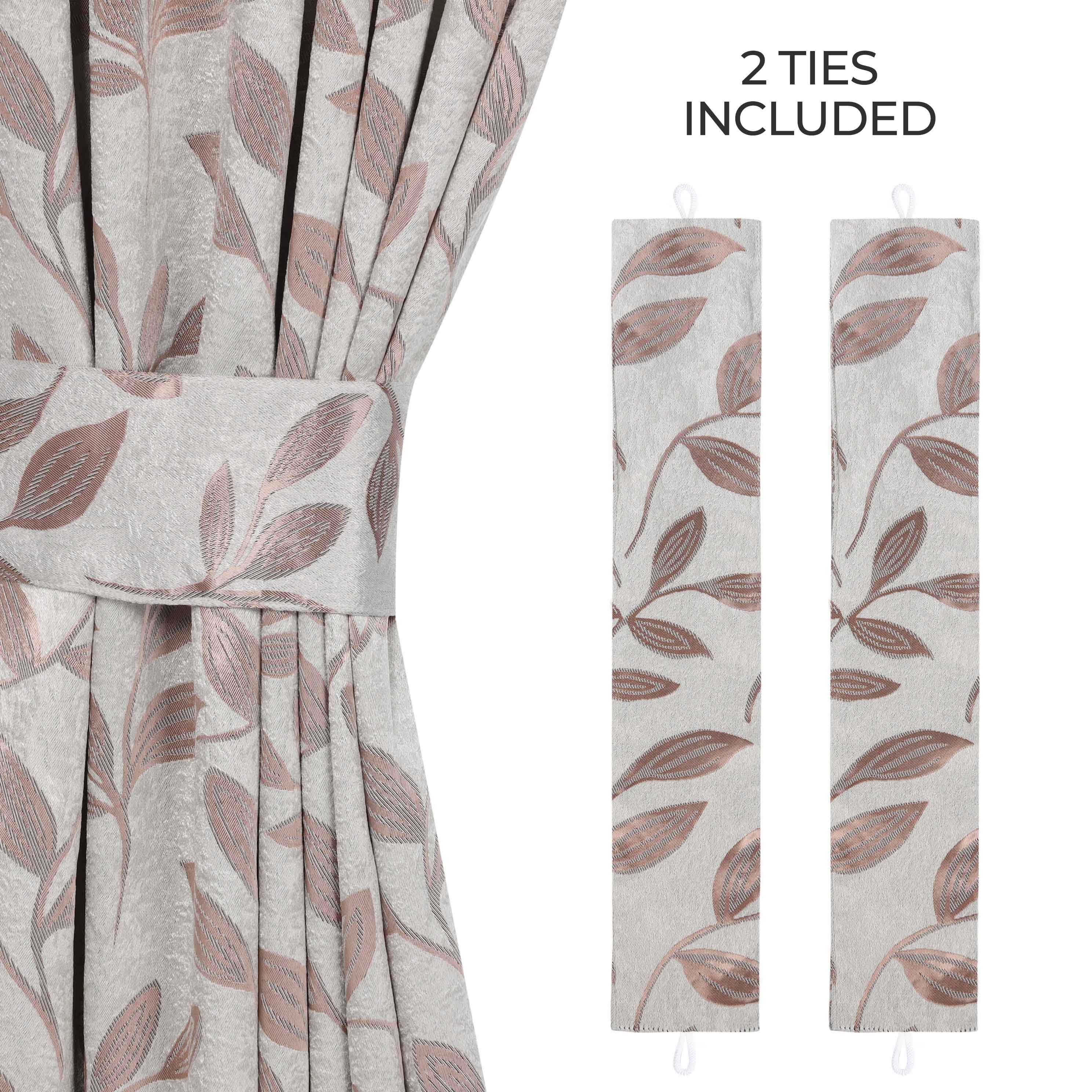Leaves Room Darkening Washable Blackout Curtain Panels, Set of 2 - Blackout Curtains by Superior