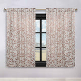 Leaves Room Darkening Back Tabs Blackout Curtain Panels, Set of 2 - Blackout Curtains by Superior
