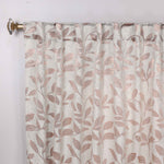 Leaves Room Darkening Back Tabs Blackout Curtain Panels, Set of 2 - Blackout Curtains by Superior