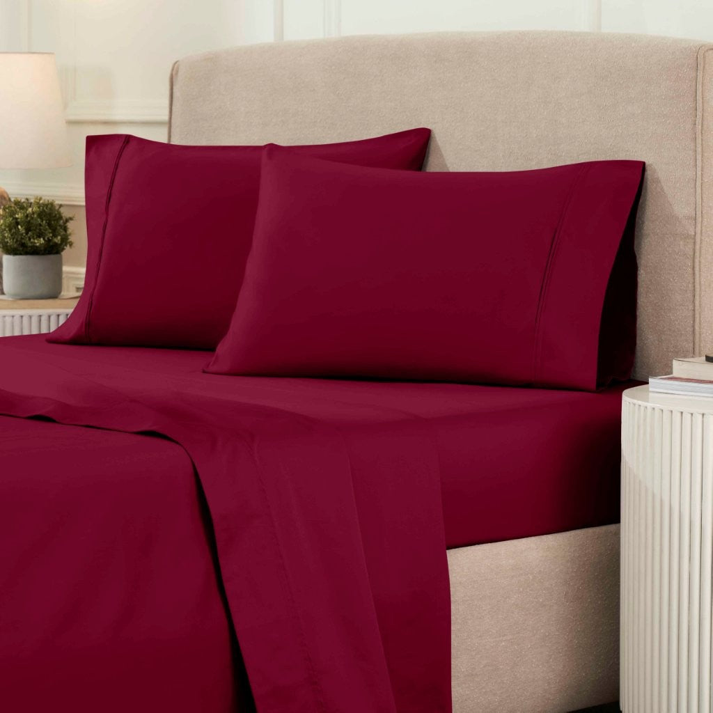1200 Thread Count Egyptian Cotton Sateen Sheet Set - Egyptian Cotton Sheet Set by Superior Brand