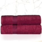 Heritage Egyptian Cotton Plush Absorbent Luxury Bath Towel Set of 2 - Bath Towel by Superior