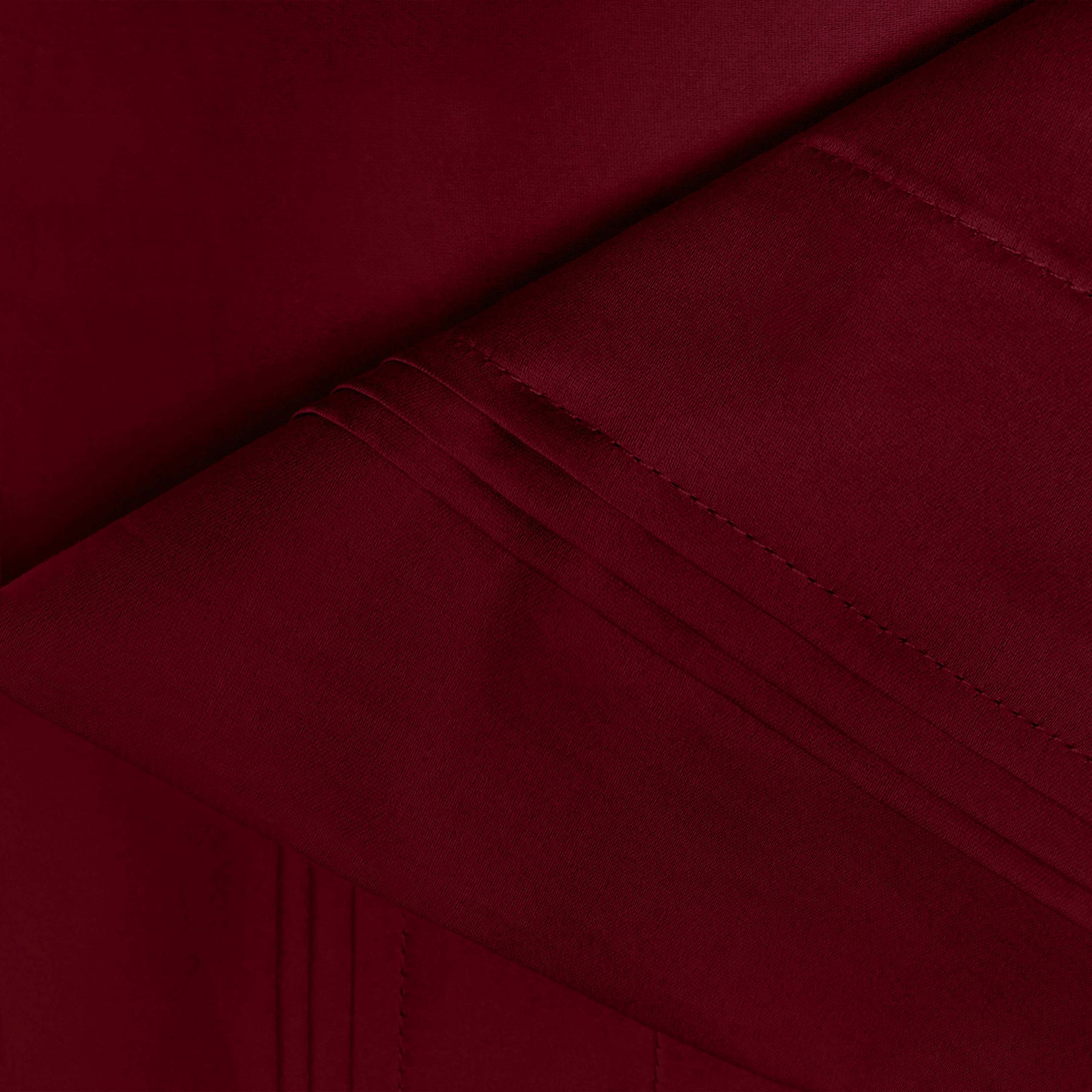 Superior Premium 650 Thread Count Egyptian Cotton Solid Deep Pocket Sheet Set - Burgundy