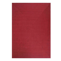 Bohemian Indoor Outdoor Rugs Solid Rectangle Braided Area Rug - Burgundy