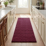 Checkered Cotton Washable Non-Slip Bath Rugs or Runner