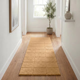Checkered Cotton Washable Non-Slip Bath Rugs or Runner