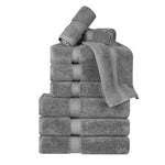 Madison Egyptian Cotton Plush Heavyweight 9 Piece Towel Set - Egyptian Cotton Towel Set by Superior Brand