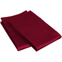 Superior Egyptian Cotton 300 Thread Count Solid Pillowcase Set - Burgundy