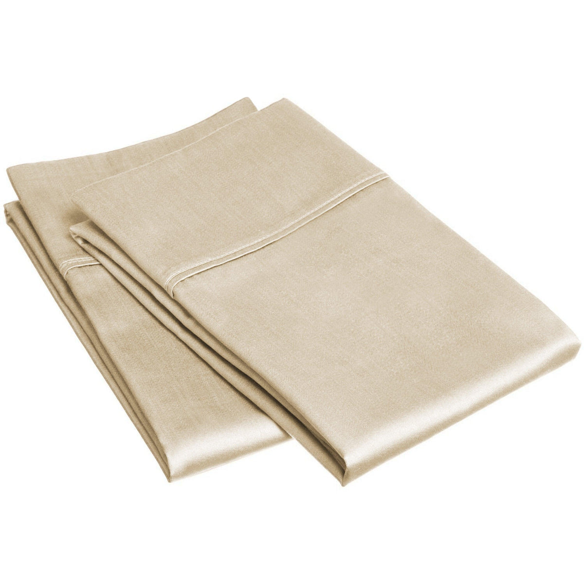 Superior Egyptian Cotton 300 Thread Count Solid Pillowcase Set - Ivory